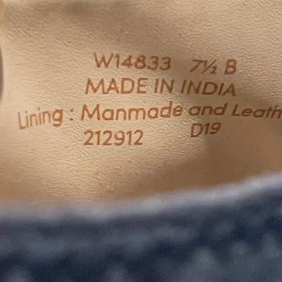 Cole Haan Women's Dark Blue Suede Flats - Picture 4 of 4